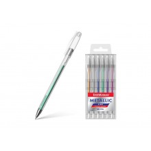 Ручки в наборе гель 6 цв R-301 Metallic Erich Krause