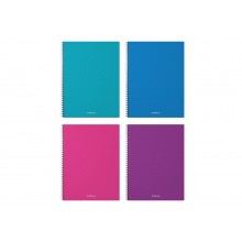 Тетрадь А4 гребень 80л # Glance Vivid, ассорти, с пластиковой обложкой, ErichKrause