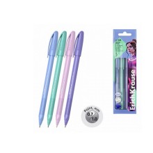 Ручки в наборе шар. 4шт U-108 Stick Pastel 0.7, Ultra Glide Technology, цвет чернил синий