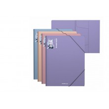 Папка на резинке А4 (246х320х5мм) , толщина - 0,6мм, Matt Manga ассорти