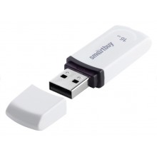 Флешка Smartbuy Paean 16G USB 2.0 белый
