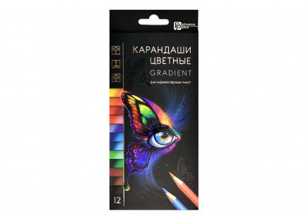 Карандаши 12цв. ГРАДИЕНТ Феникс