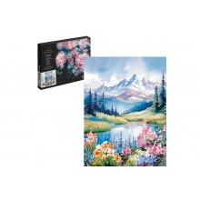 Картина по номерам 30*40см ГОРНЫЙ ПЕЙЗАЖ