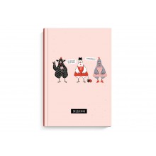Ежедневник А5 64л DIARY СТИЛЬНЫЕ КУРОЧКИ тв.переплет 7БЦ 65г/м